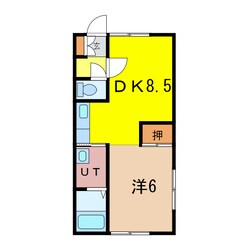 フロムＫ　Ｂ棟の物件間取画像